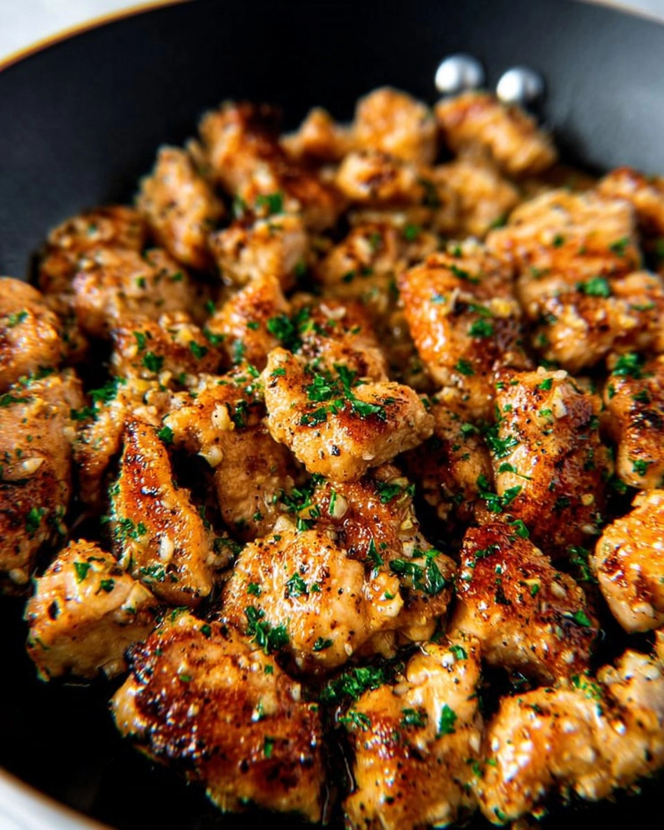 15-Minute Garlic Butter Chicken Bites | Easy One-Pan Recipe