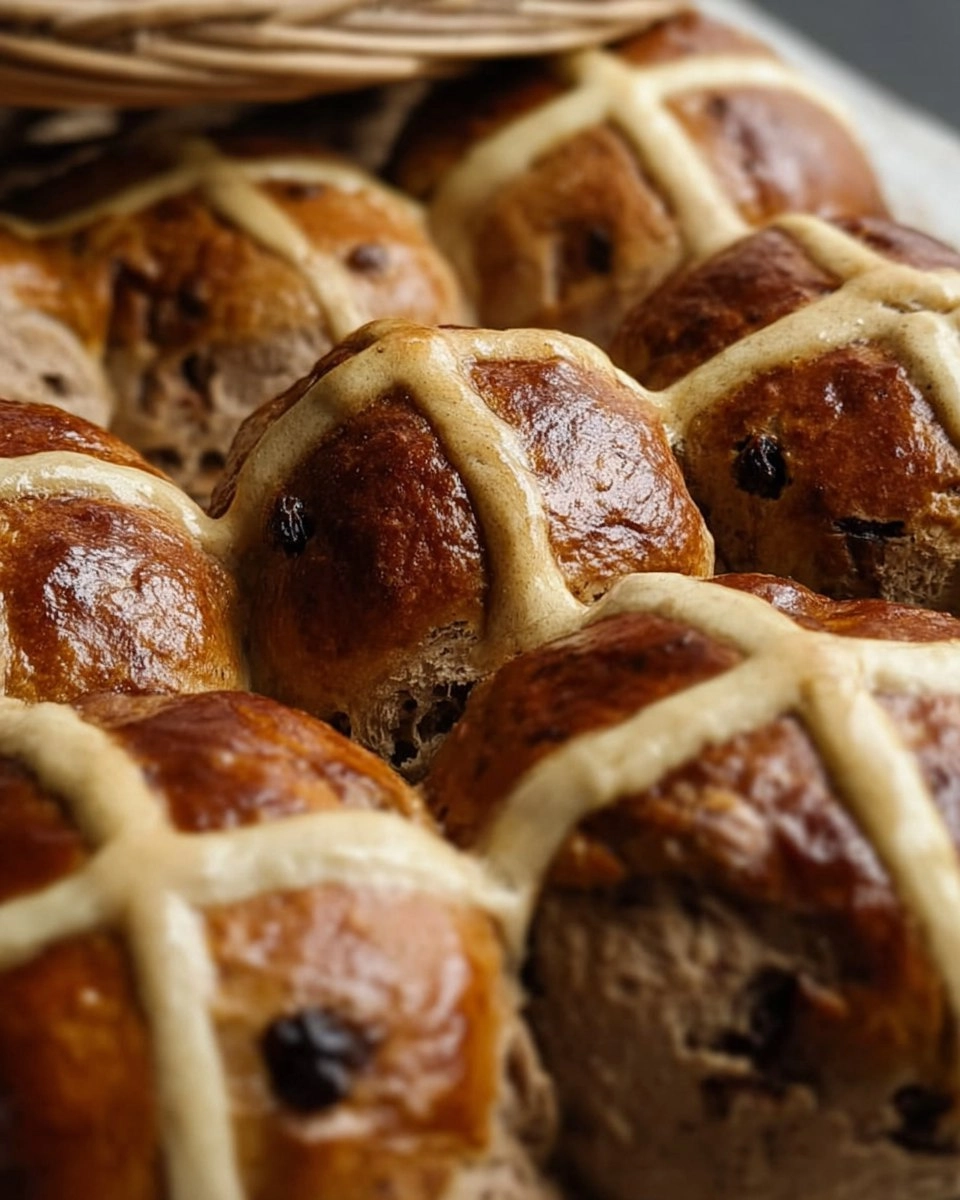 Cinnamon Raisin Hot Cross Buns (Make-Ahead Easter Rolls)