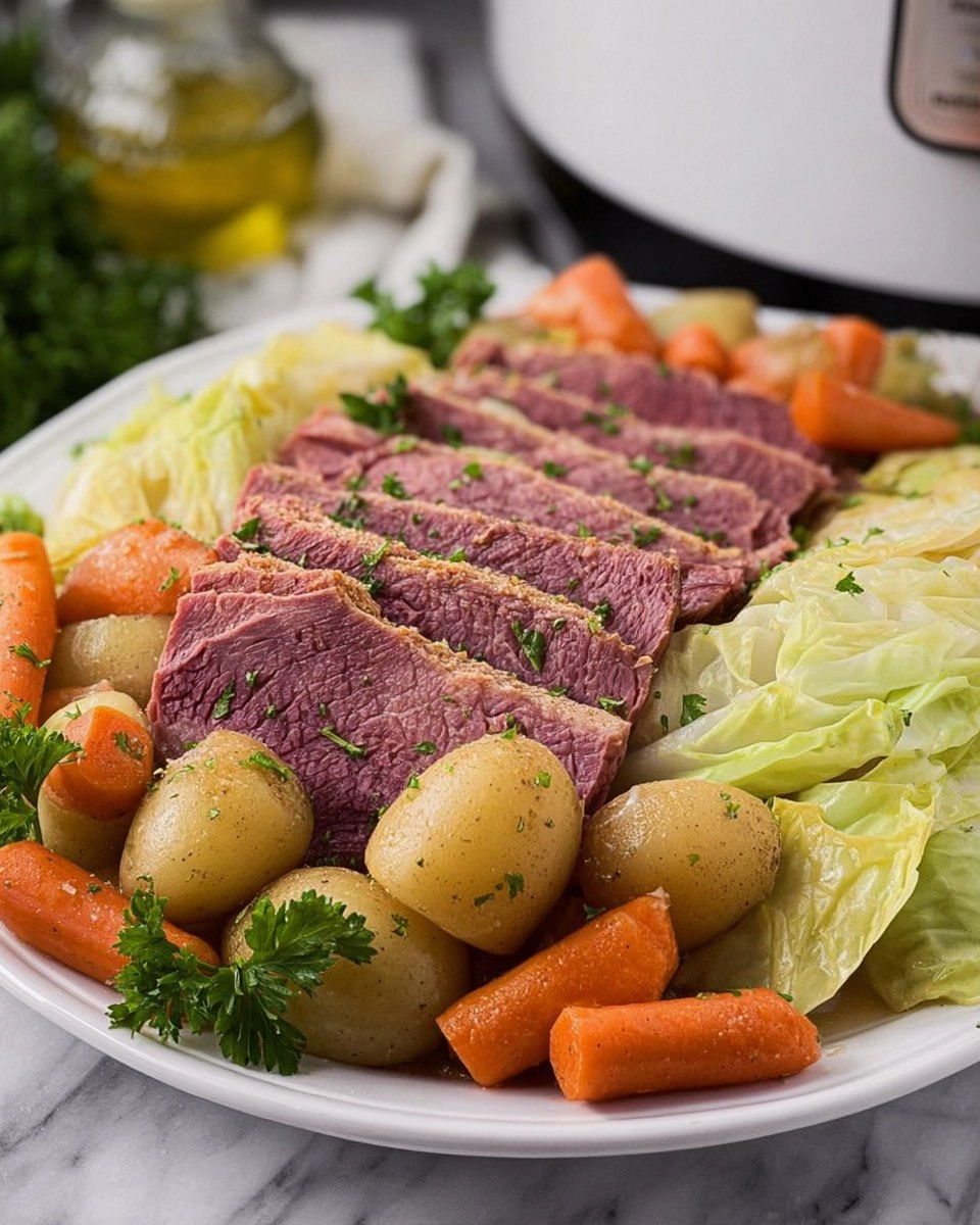 Corned Beef & Cabbage (Crockpot) 