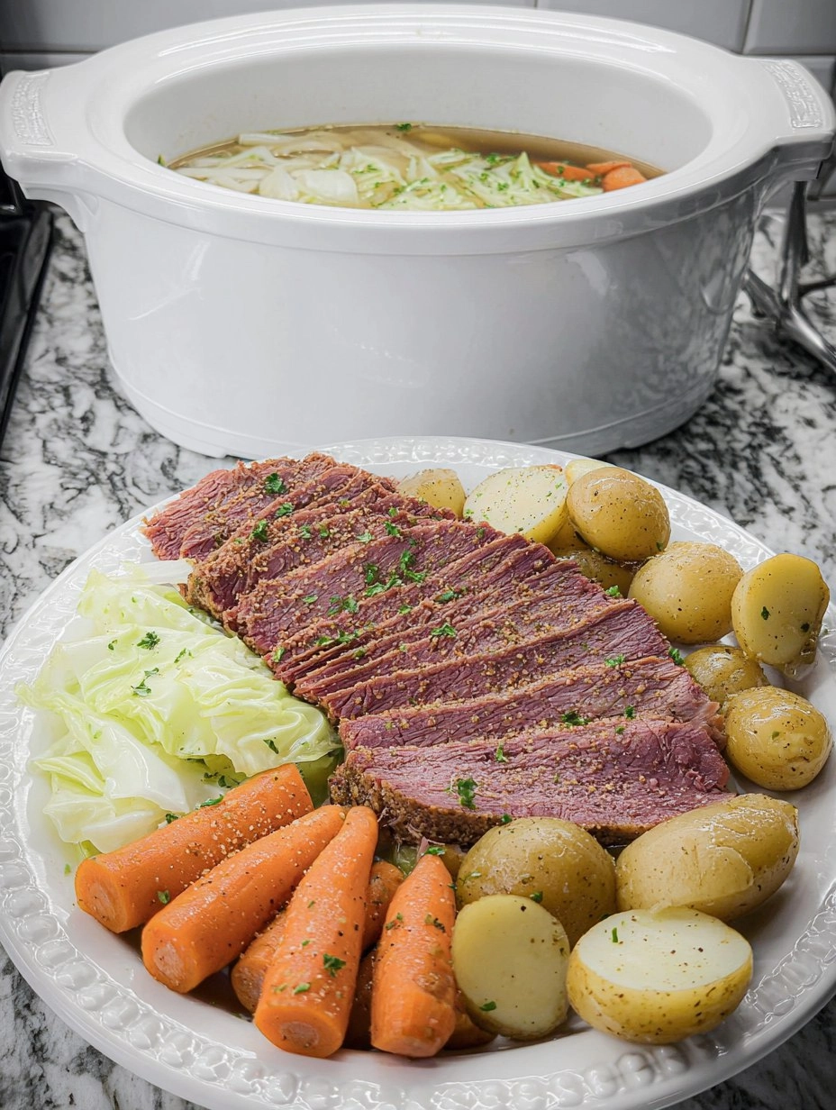 Corned Beef & Cabbage (Crockpot) 