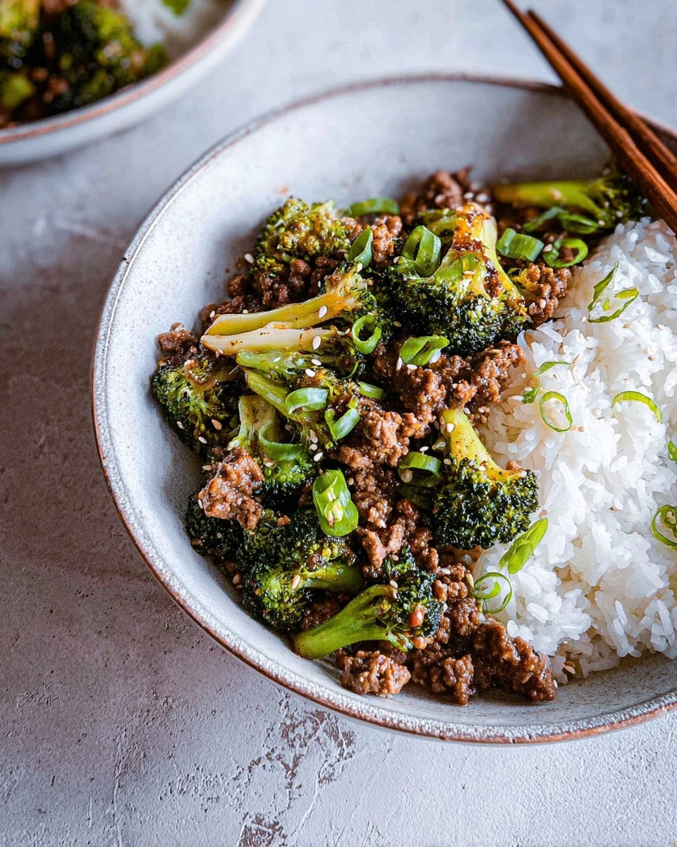 Easy Ground Beef and Broccoli 