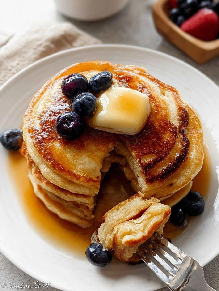 Fluffy Buttermilk Pancakes (Base Recipe for Any Topping)