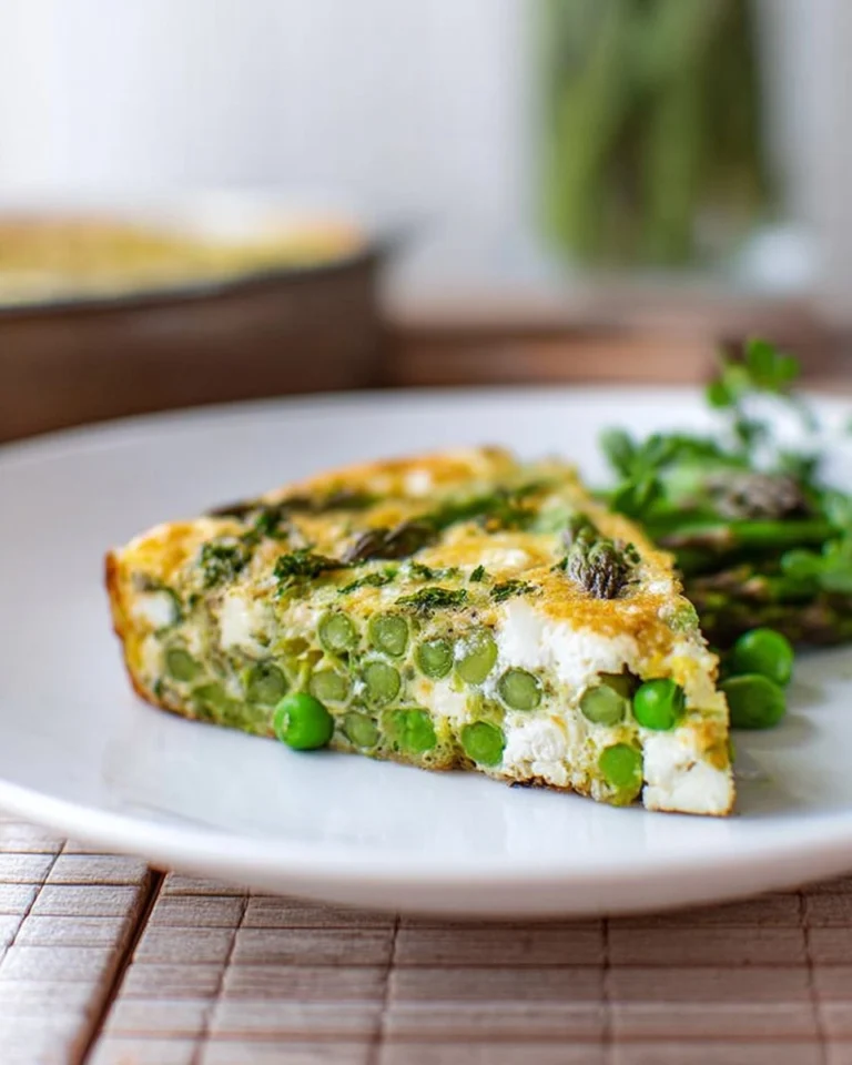 Herb-Goat-Cheese-Frittata-with-Asparagus-and-Peas-Recipe