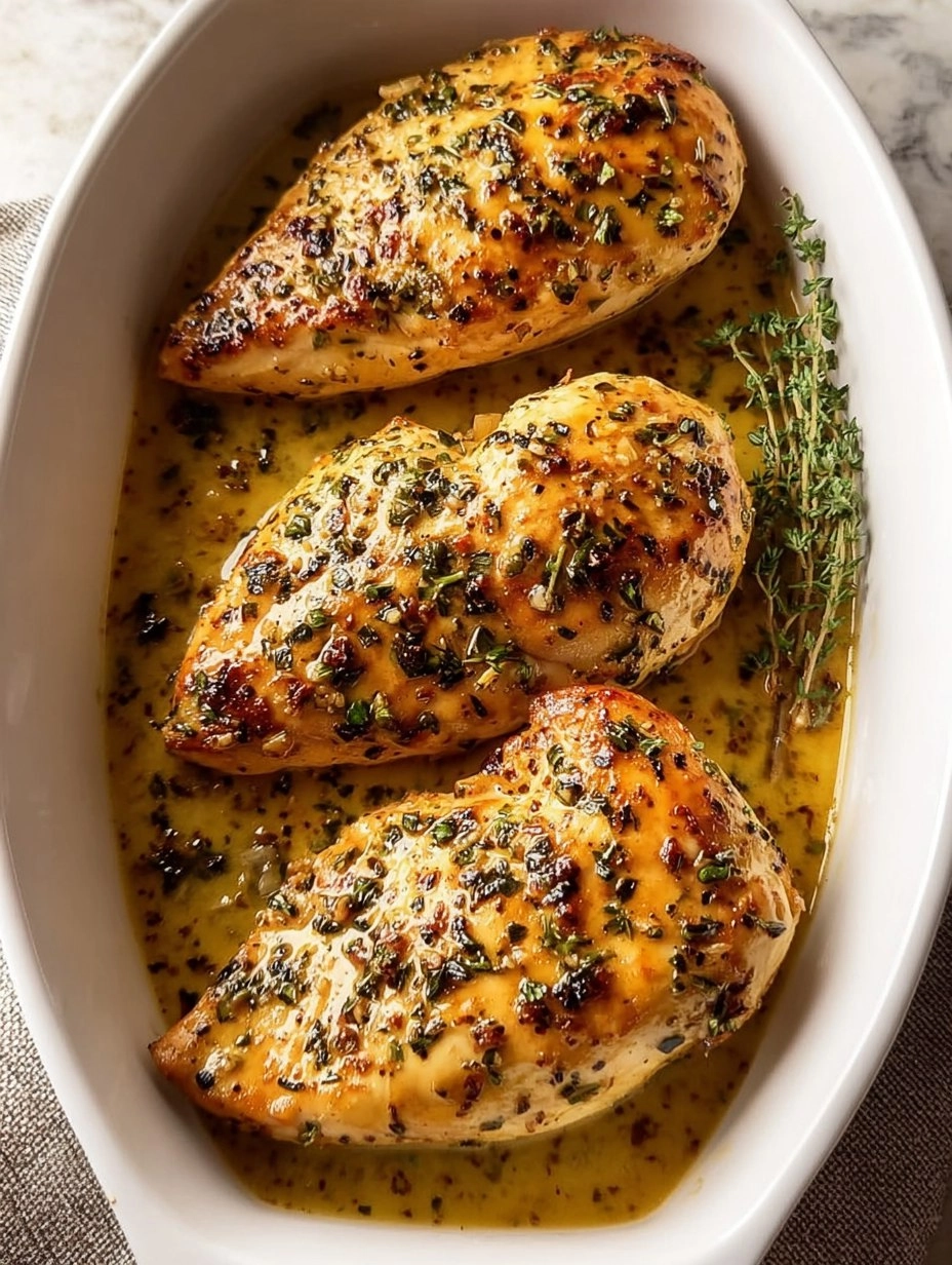 Honey Dijon Garlic Chicken Breasts | Easy Dinner idea