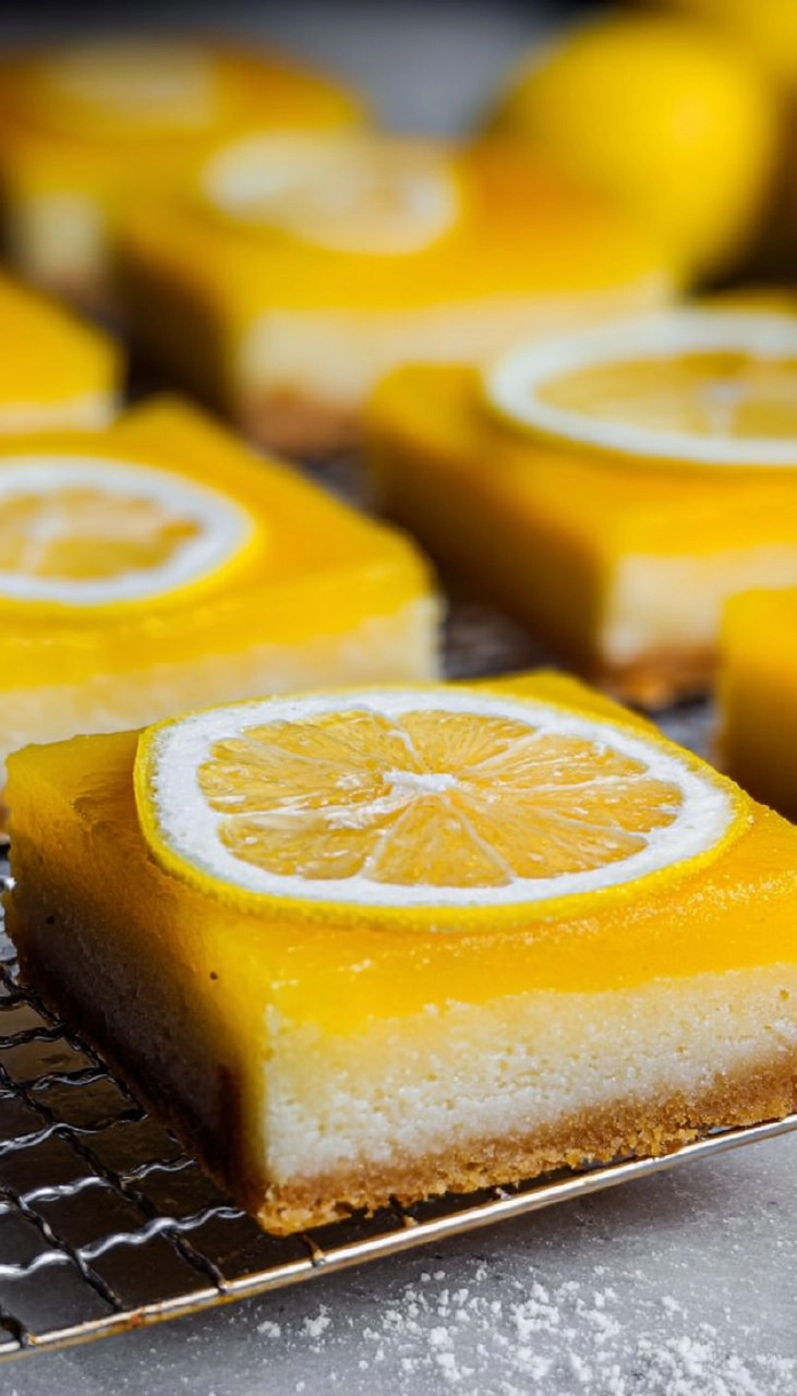 Meyer Lemon Bars with Extra Buttery Shortbread Crust