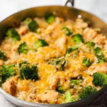 One-Pan-Cheesy-Chicken-Broccoli-and-Rice-Recipe