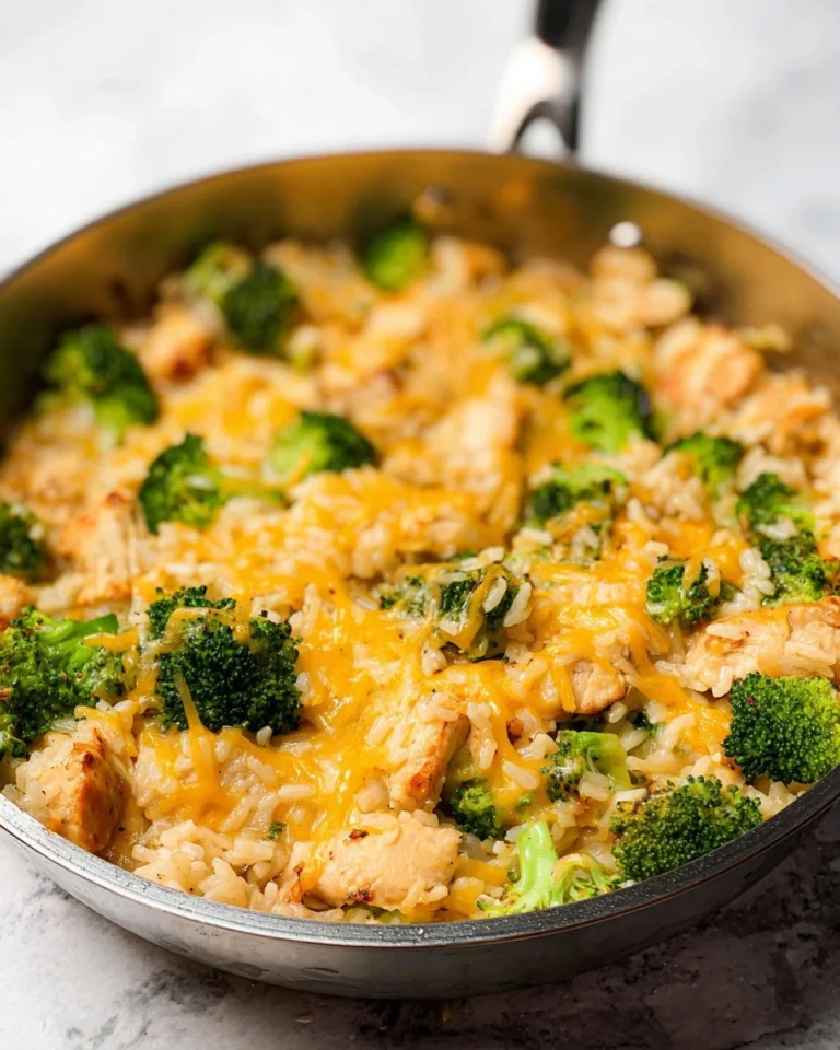 One-Pan-Cheesy-Chicken-Broccoli-and-Rice-Recipe