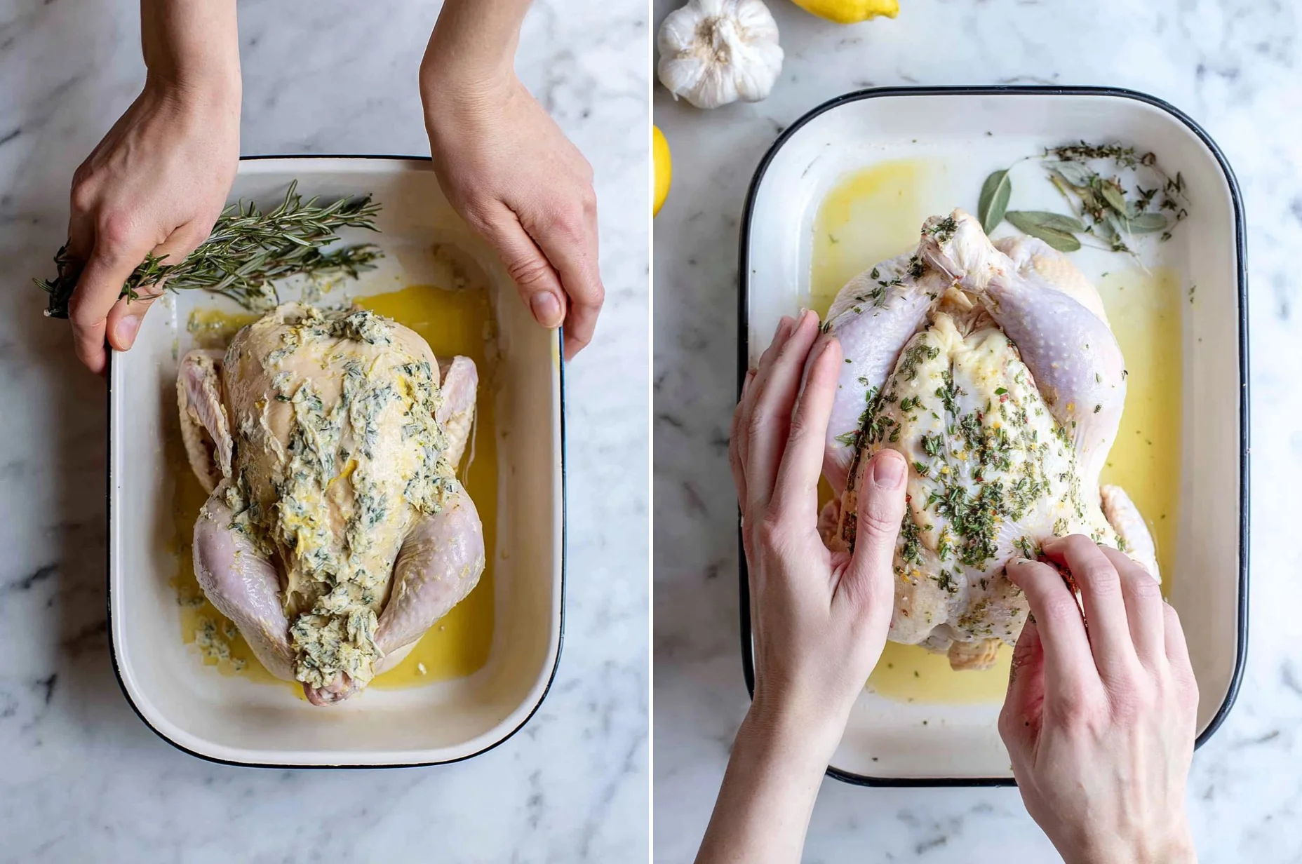 Roasted Garlic & Herb Whole Chicken (Sunday Dinner)