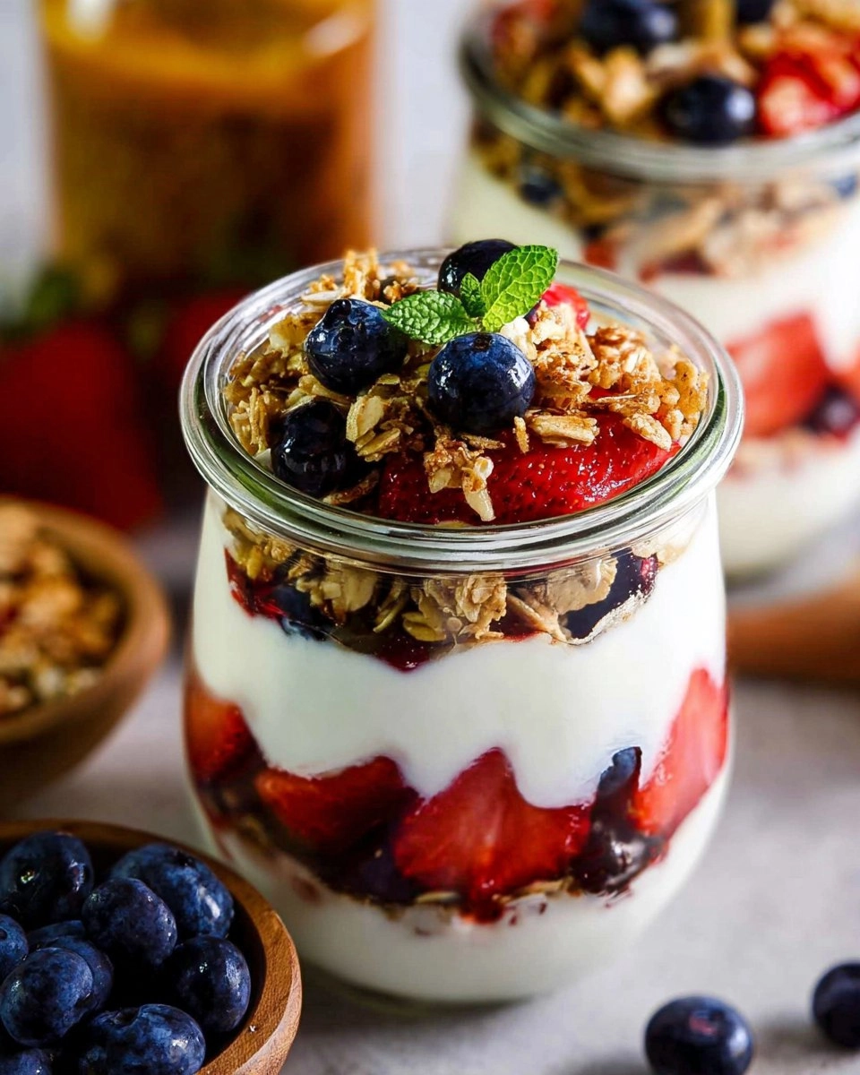 Simple Fruit & Yogurt Parfaits with Granola (Customizable)