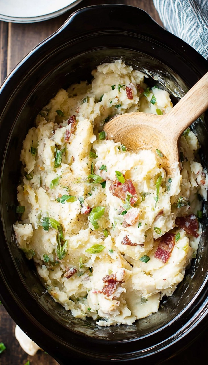 Slow Cooker Colcannon Potatoes | Easy Crockpot Dinner 