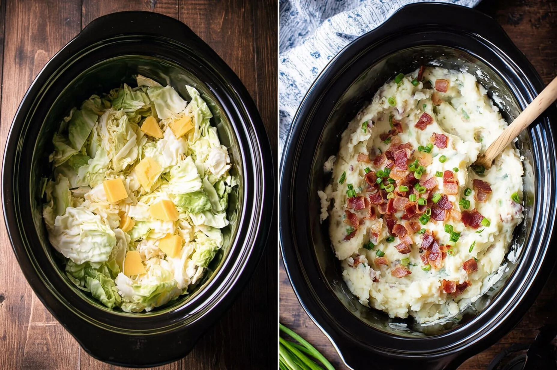 Slow Cooker Colcannon Potatoes | Easy Crockpot Dinner 