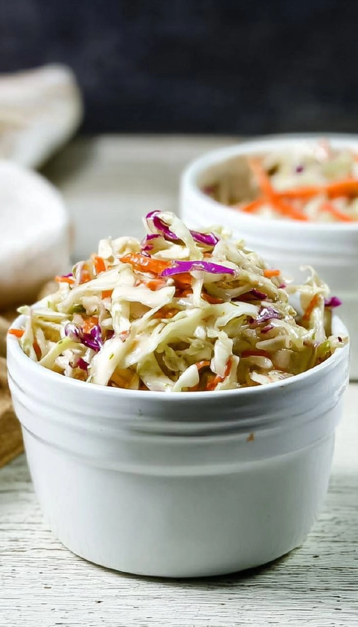 Tangy Vinegar Coleslaw (No Mayo, Summer-Ready)