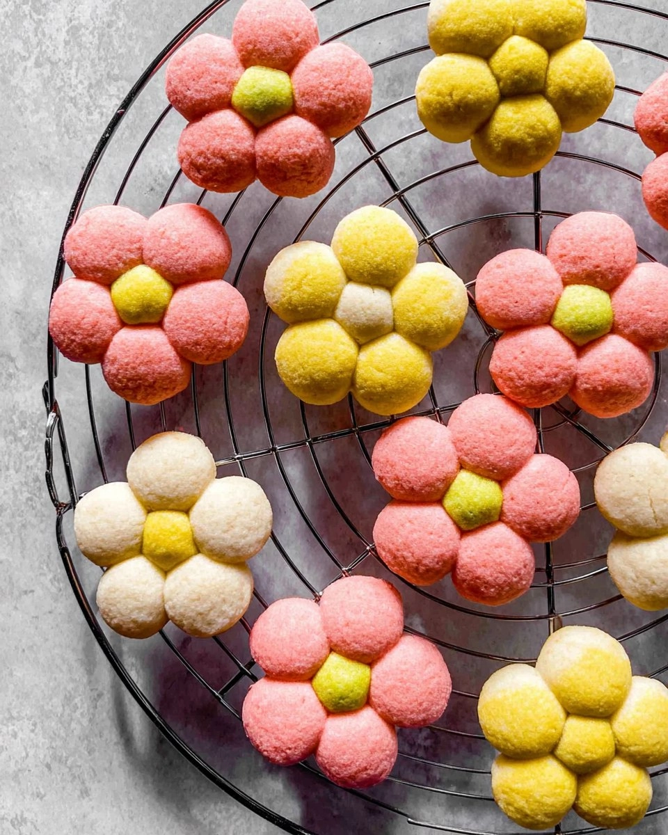 3-Ingredient Flower Shortbread Cookies | Buttery Mother's Day Gift Cookies