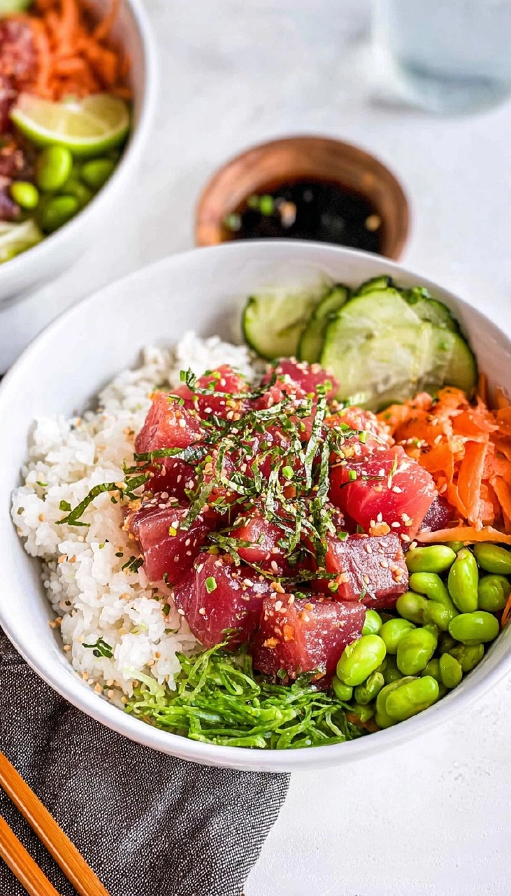 Ahi Tuna Poke Bowls