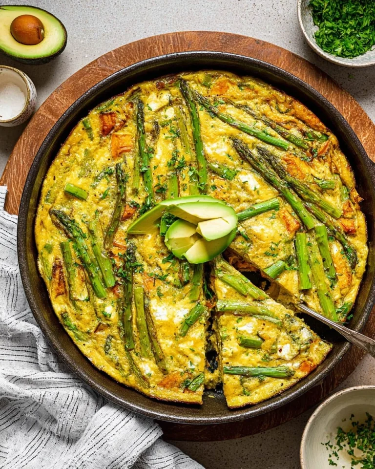 Asparagus-Frittata-with-Goat-Cheese-Sweet-Potatoes-Recipe