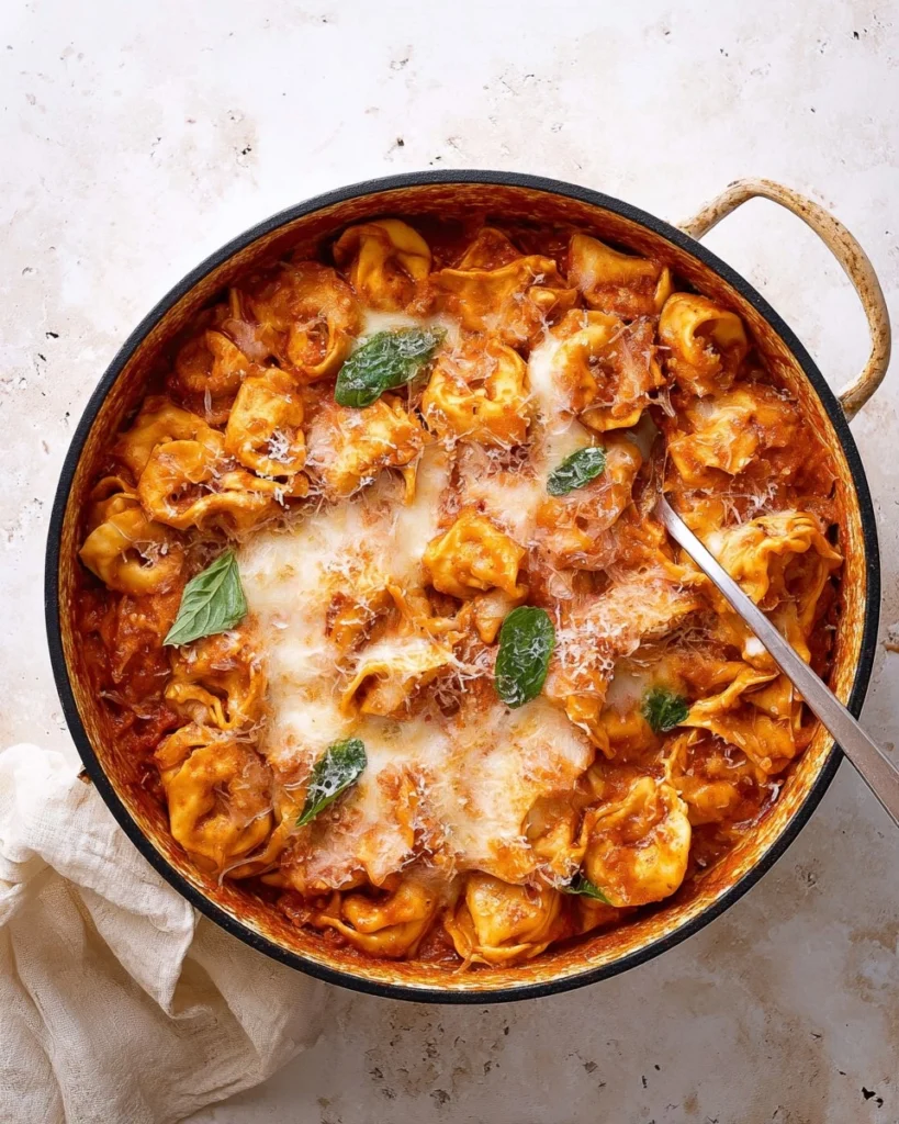 Baked-Cheese-Tortellini-in-Vodka-Sauce.-Recipe