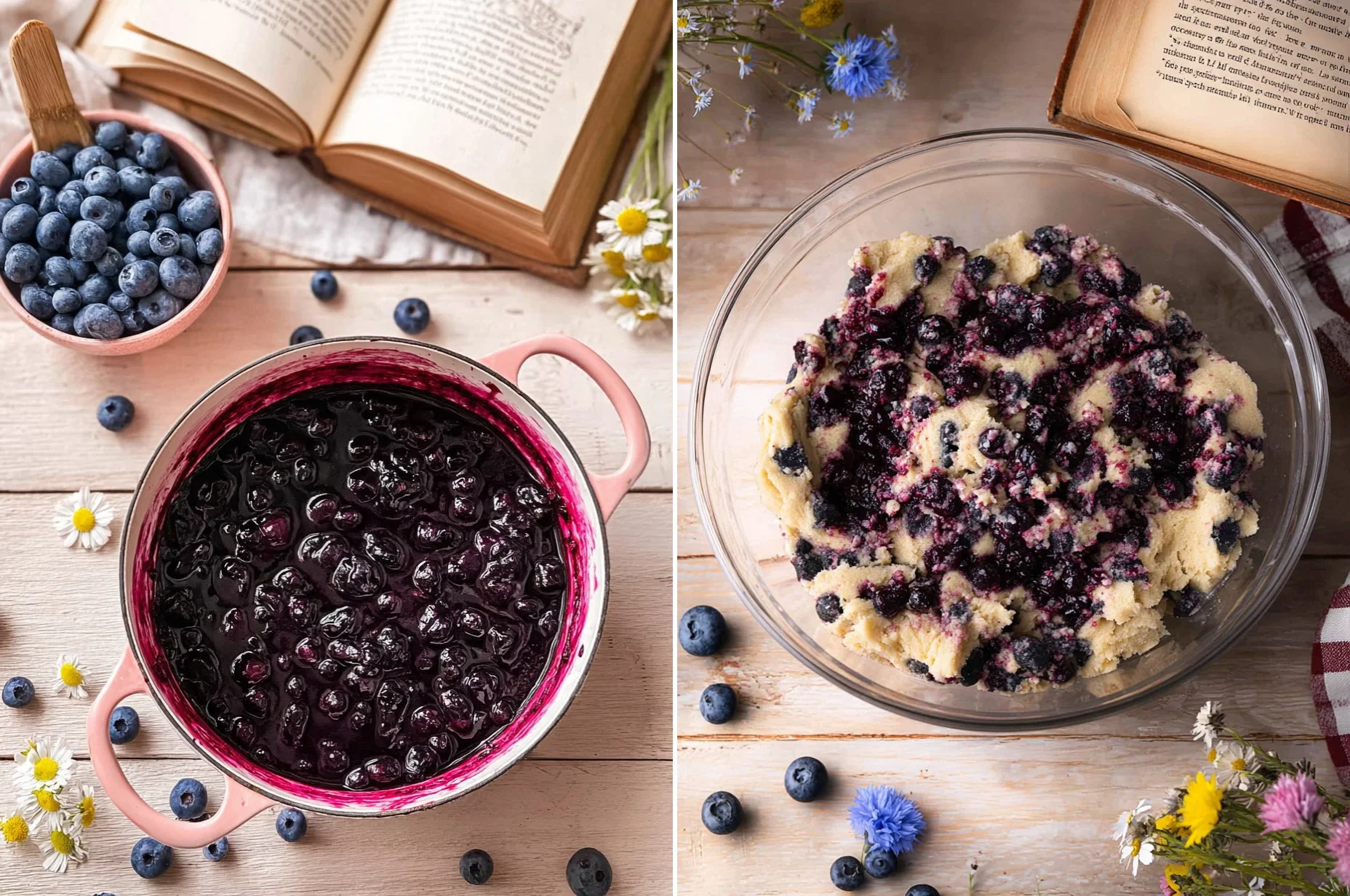 Blueberry Coffee Cake Cookies
