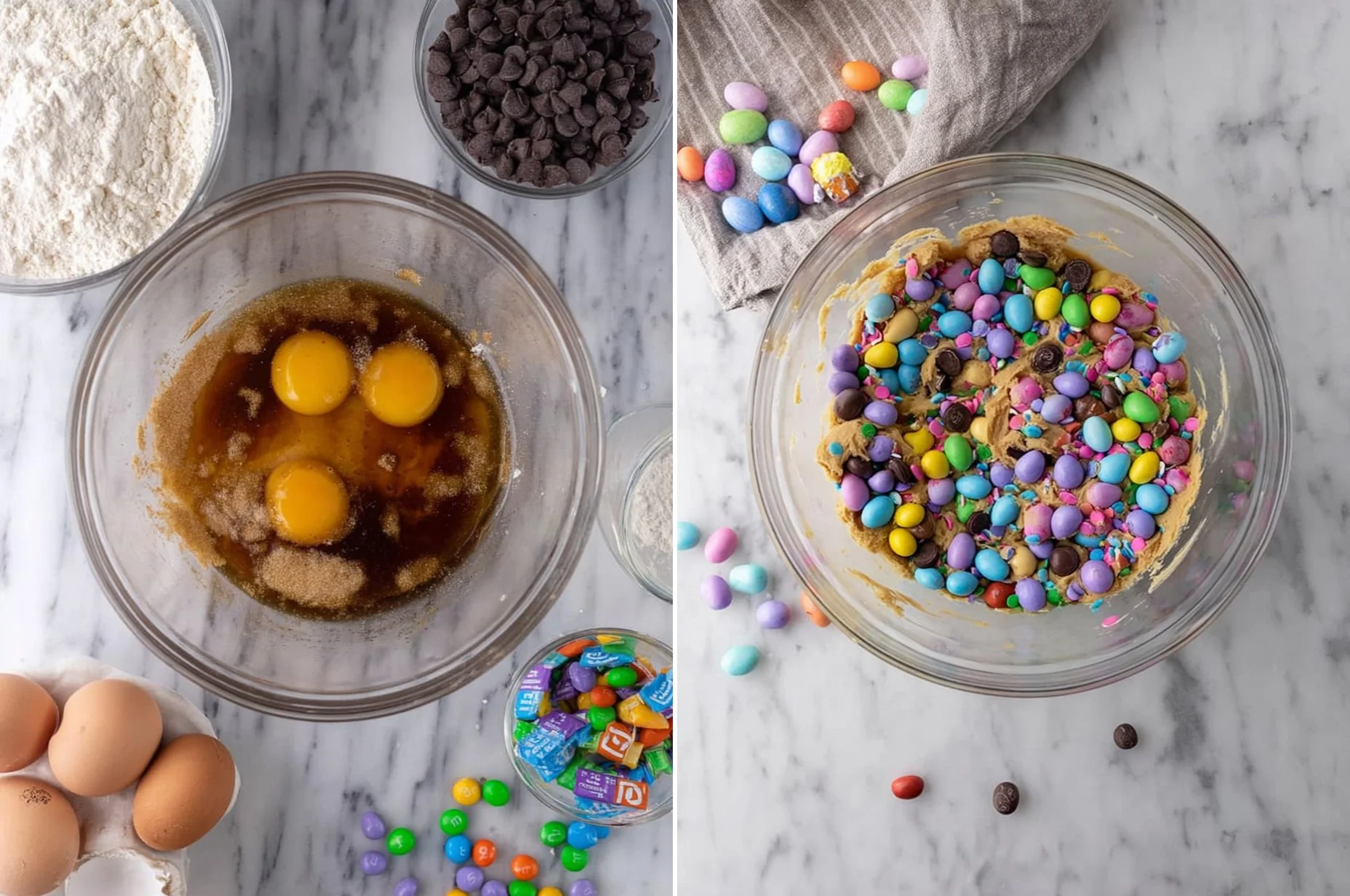 Cadbury Egg Cookie Bars