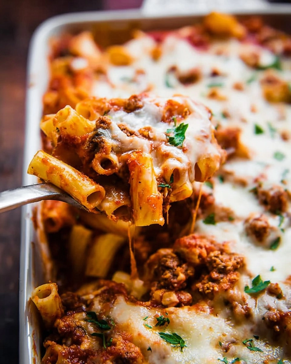 Cheesy Baked Ziti | Easy Weeknight Pasta Bake with Ricotta & Mozzarella