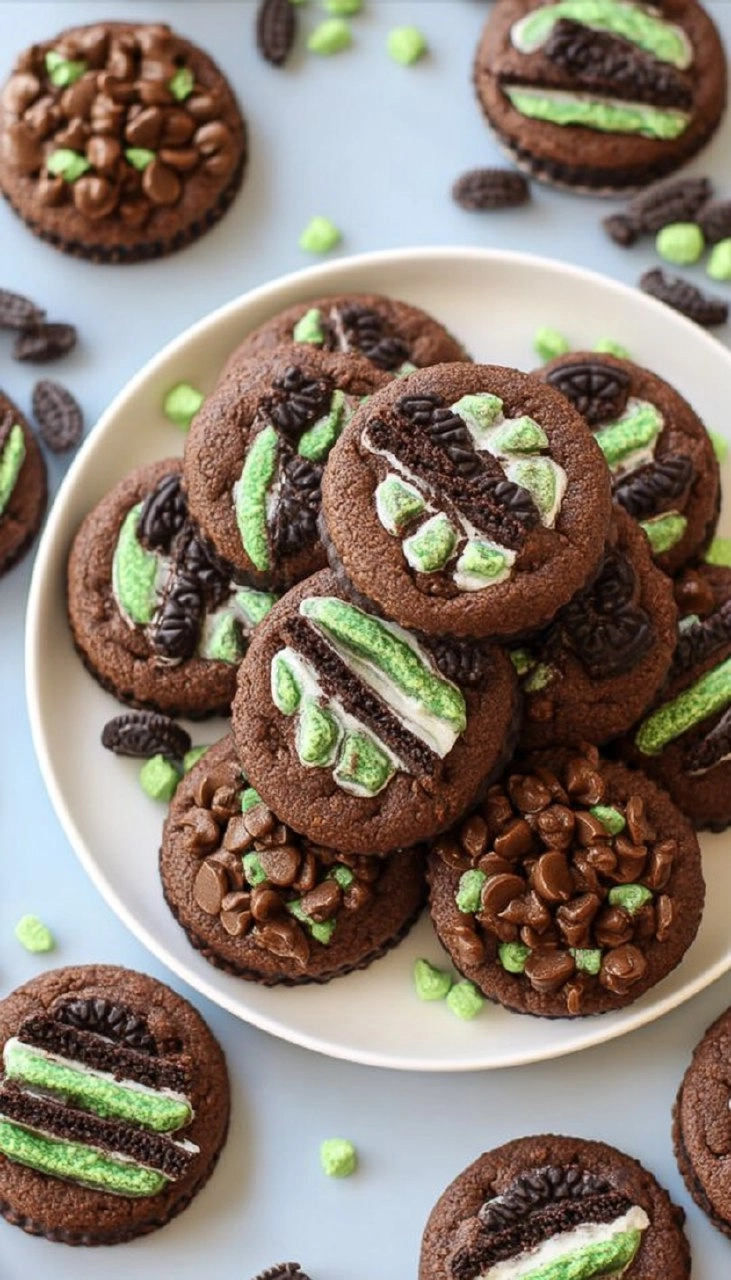 Chocolate Mint Oreo Cookies