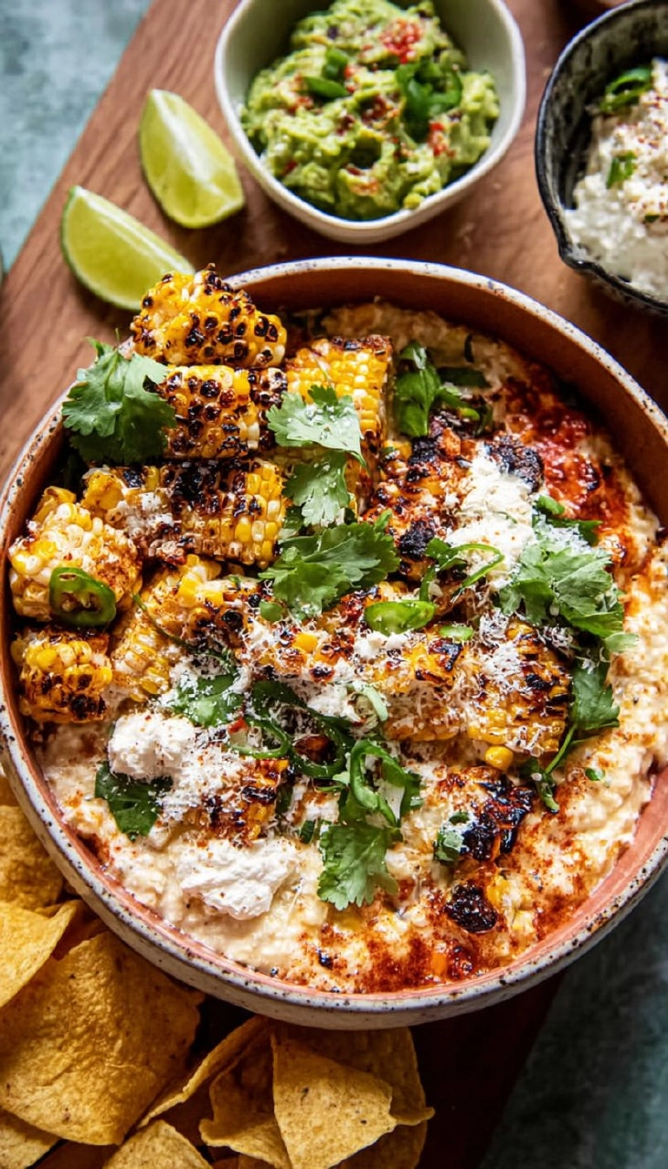 Cinco de Mayo Street Corn Dip & Guacamole Board 120 Cinco de Mayo Street Corn Dip & Guacamole Board