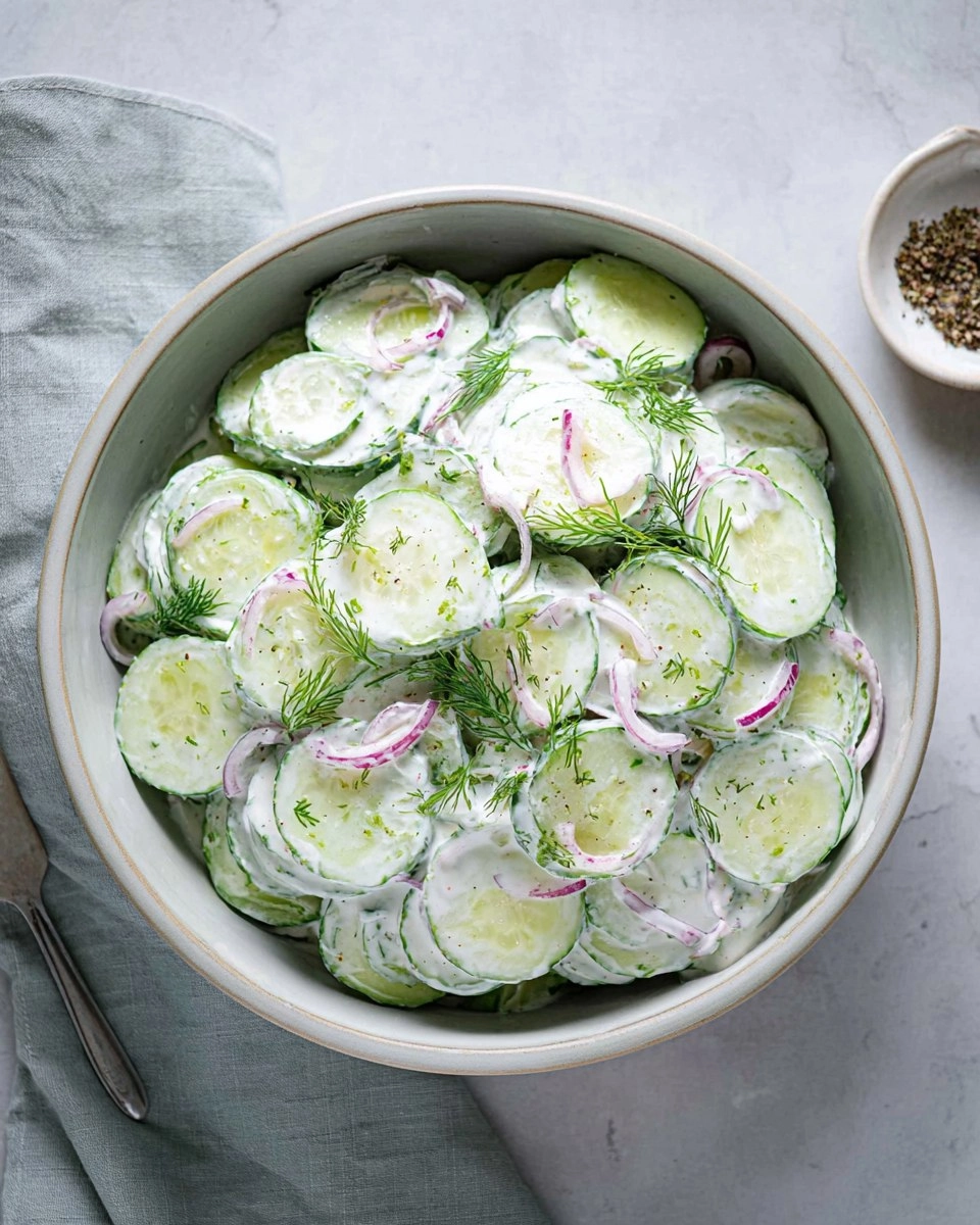 Creamy Cucumber Salad with Sour Cream & Dill 16 Creamy Cucumber Salad with Sour Cream & Dill