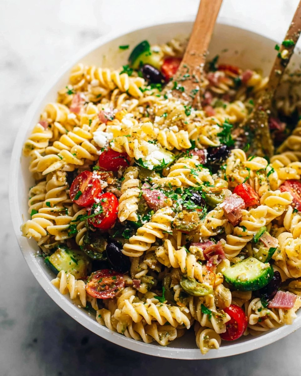 Easy Summer Pasta Salad (4 Ingredients)