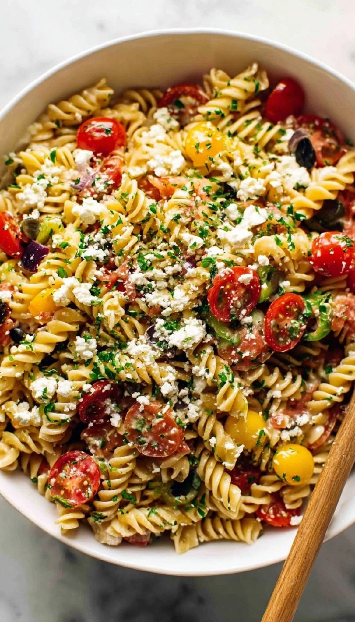 Easy Summer Pasta Salad (4 Ingredients)