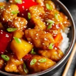 Easy-Sweet-and-Sour-Chicken-Healthy-One-Skillet-Recipe
