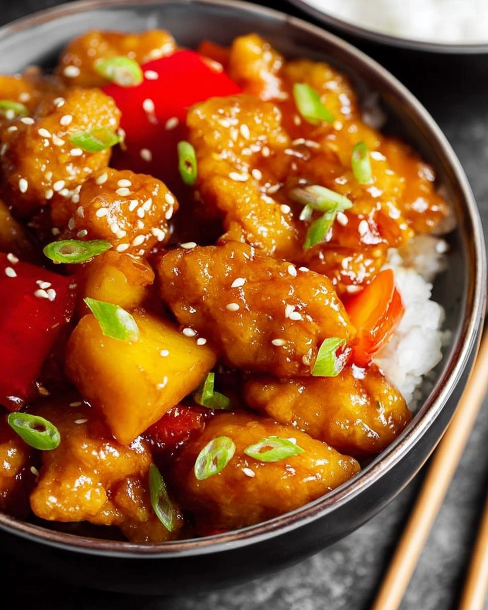 Easy-Sweet-and-Sour-Chicken-Healthy-One-Skillet-Recipe