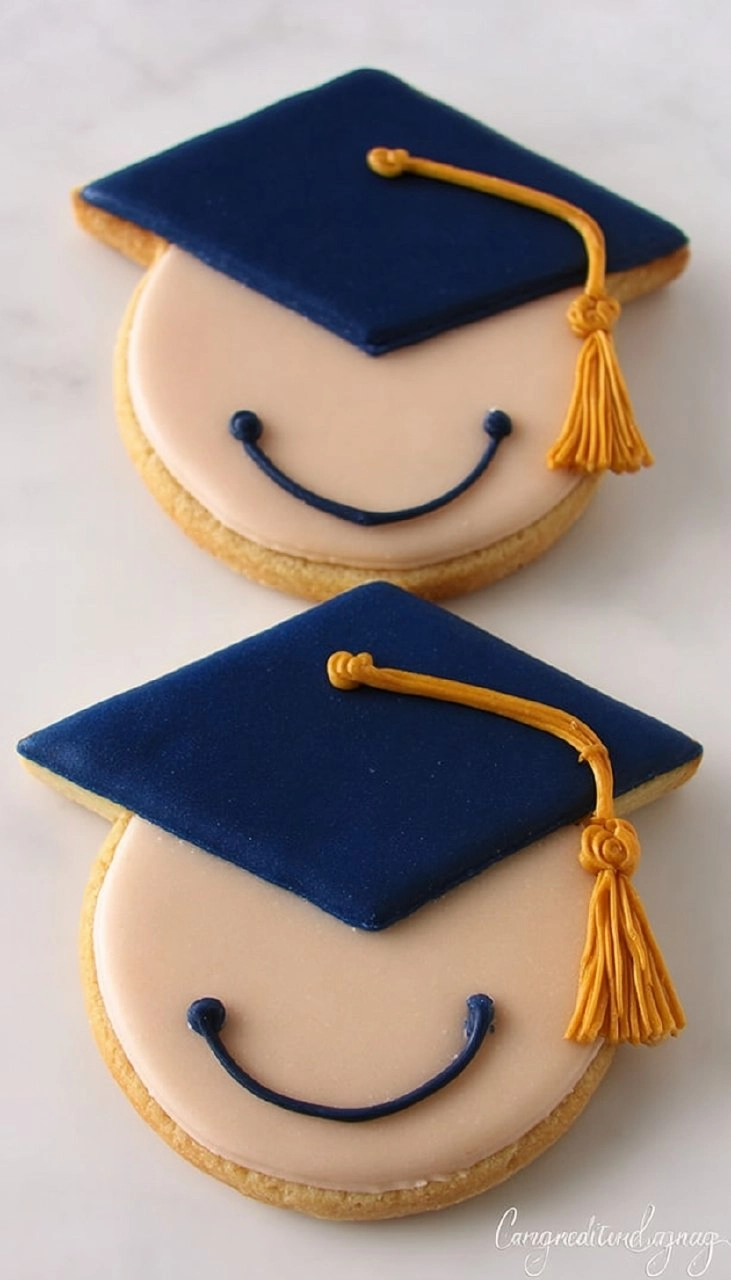 Graduation Cap & Diploma Sugar Cookies 155 Graduation Cap & Diploma Sugar Cookies