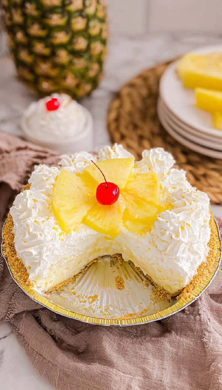 No Bake Pineapple Pie