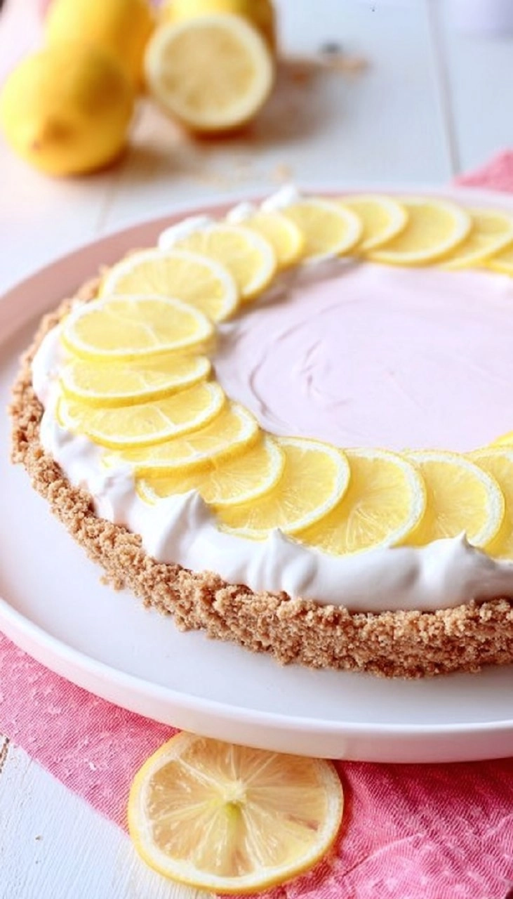 Pink Lemonade No-Bake Pie
