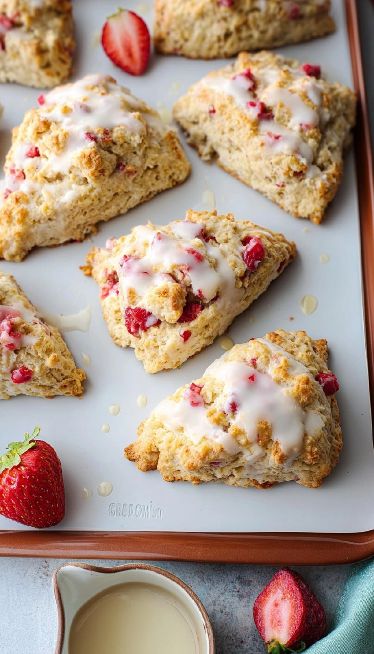 Strawberry Lemon Scones