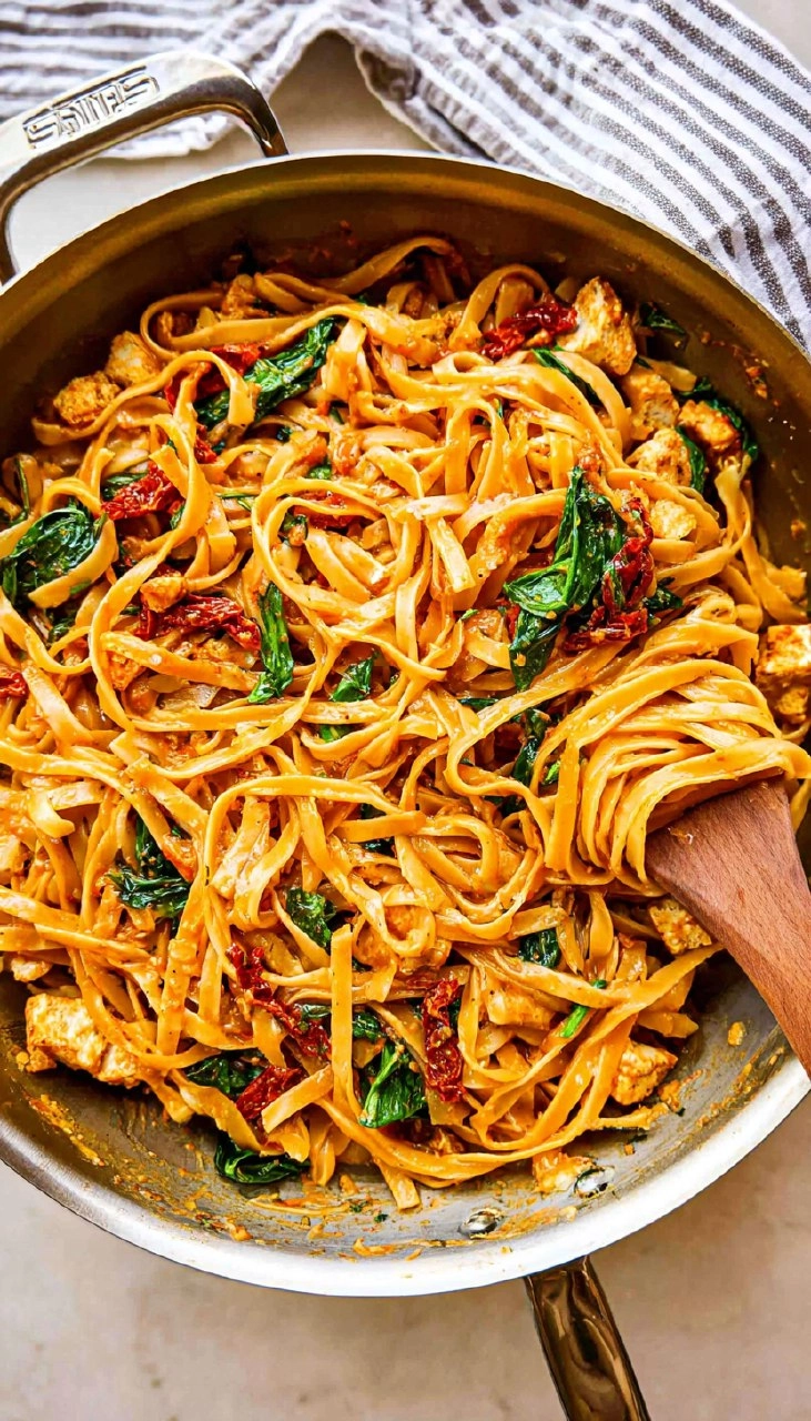 Whole Wheat Sun-Dried Tomato Basil Pasta
