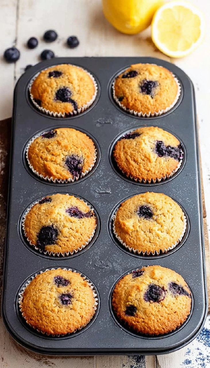 Almond Flour Lemon Blueberry Muffins (Paleo, Soft & Moist) 135 Almond Flour Lemon Blueberry Muffins (Paleo, Soft & Moist)