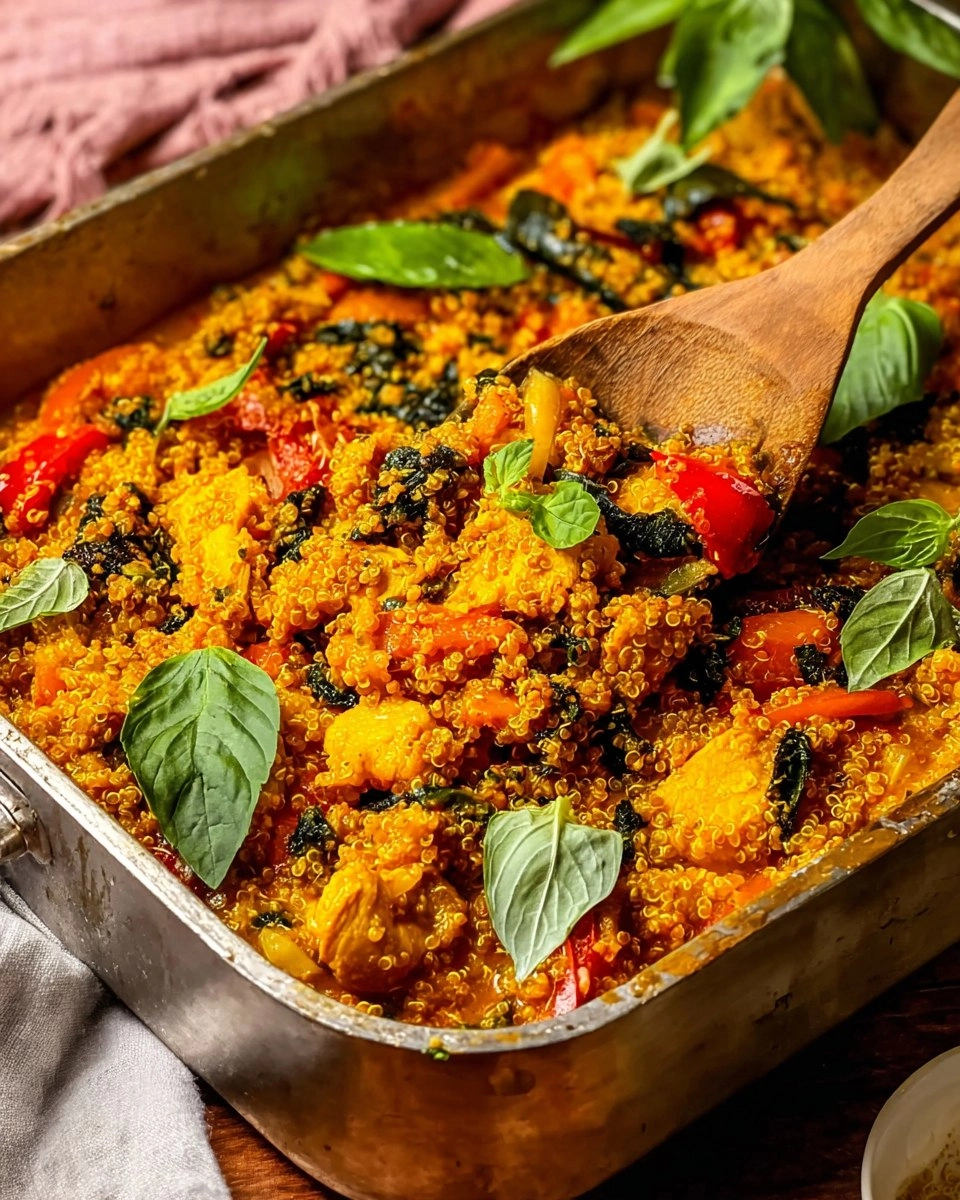 BAKED CHICKEN CURRY WITH QUINOA