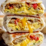 Breakfast-Stuffed-Cottage-Cheese-English-Muffins-High-Protein-Recipe