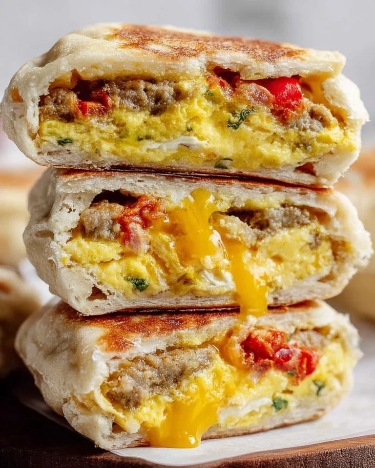 Breakfast-Stuffed-Cottage-Cheese-English-Muffins-High-Protein-Recipe