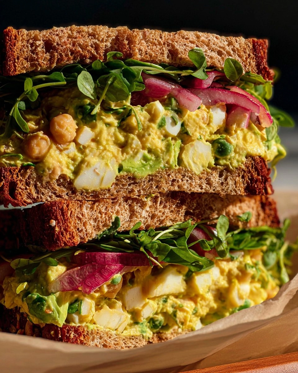 Caramelized Lemon Chickpea Salad Sandwich