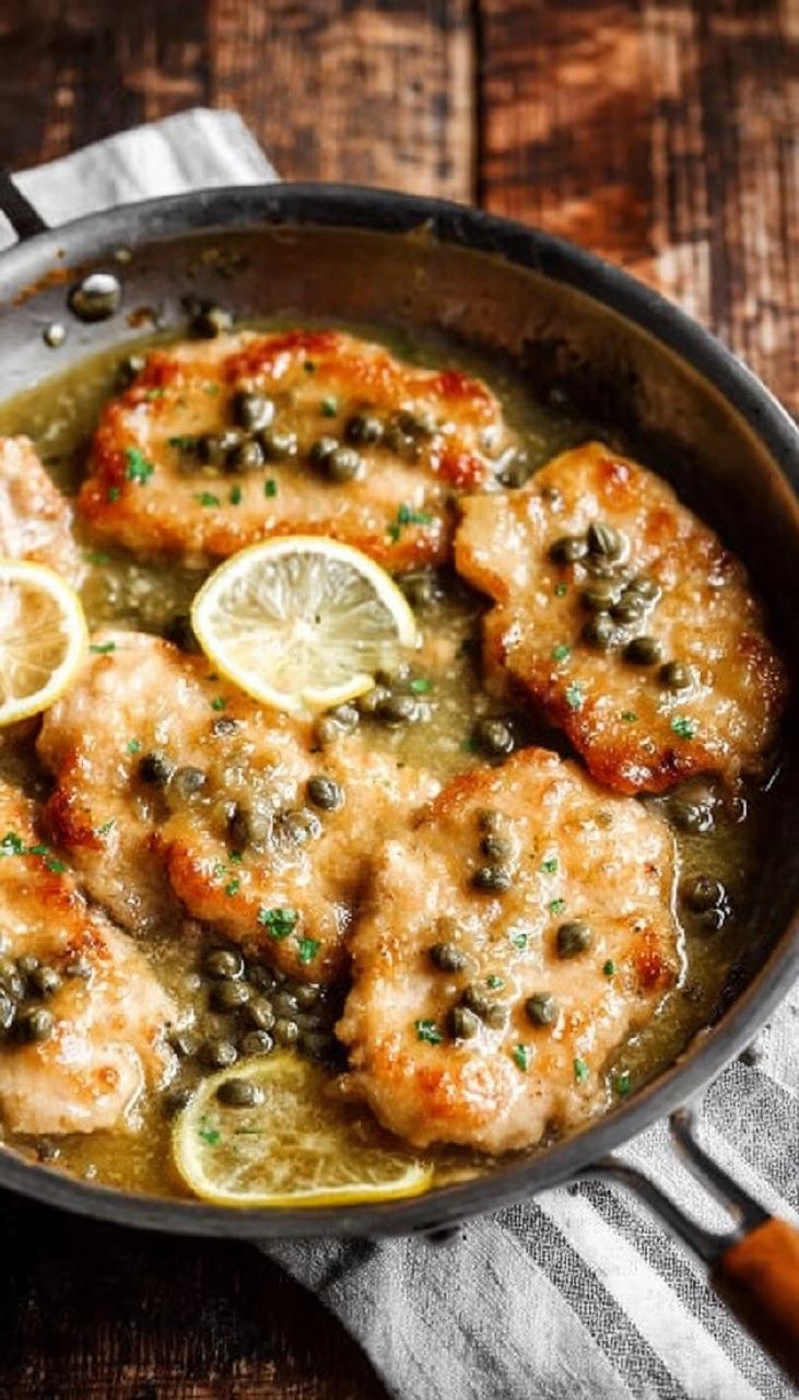Easy Lemon Chicken Piccata (One Skillet, Paleo, Whole30, Gluten Free) 100 Easy Lemon Chicken Piccata (One Skillet, Paleo, Whole30, Gluten Free)