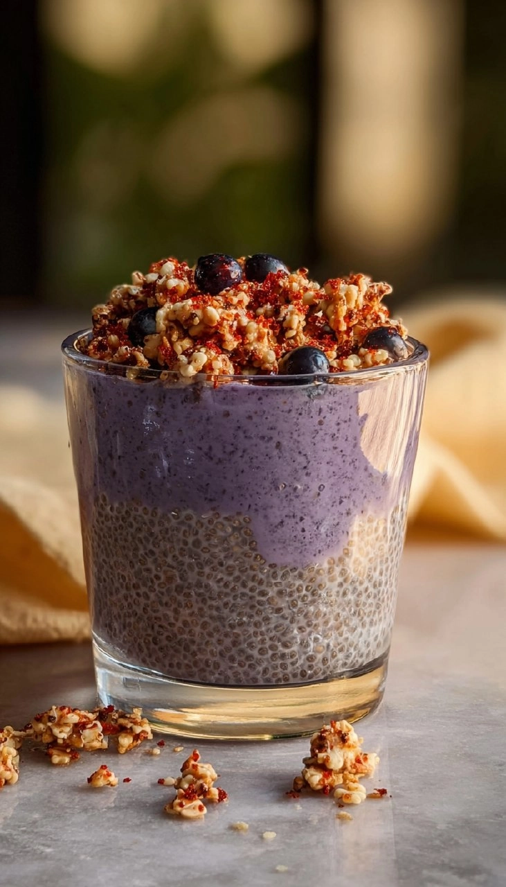 Lemon Blueberry Muffin Chia Pudding