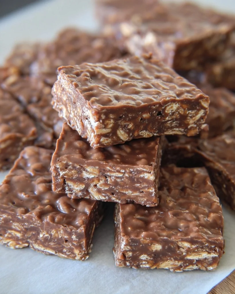 No-Bake-Chocolate-Peanut-Butter-Oat-Bars-Recipe