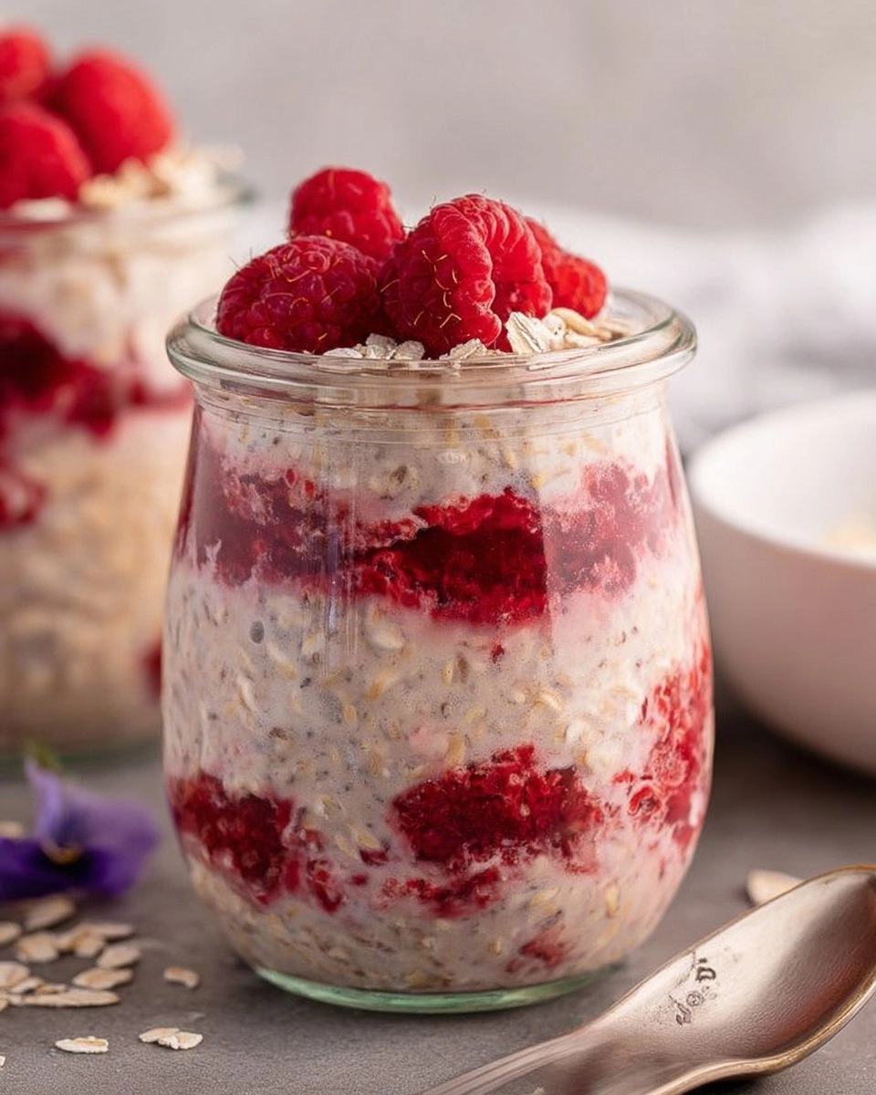 Raspberry Overnight Oats 119 Raspberry Overnight Oats