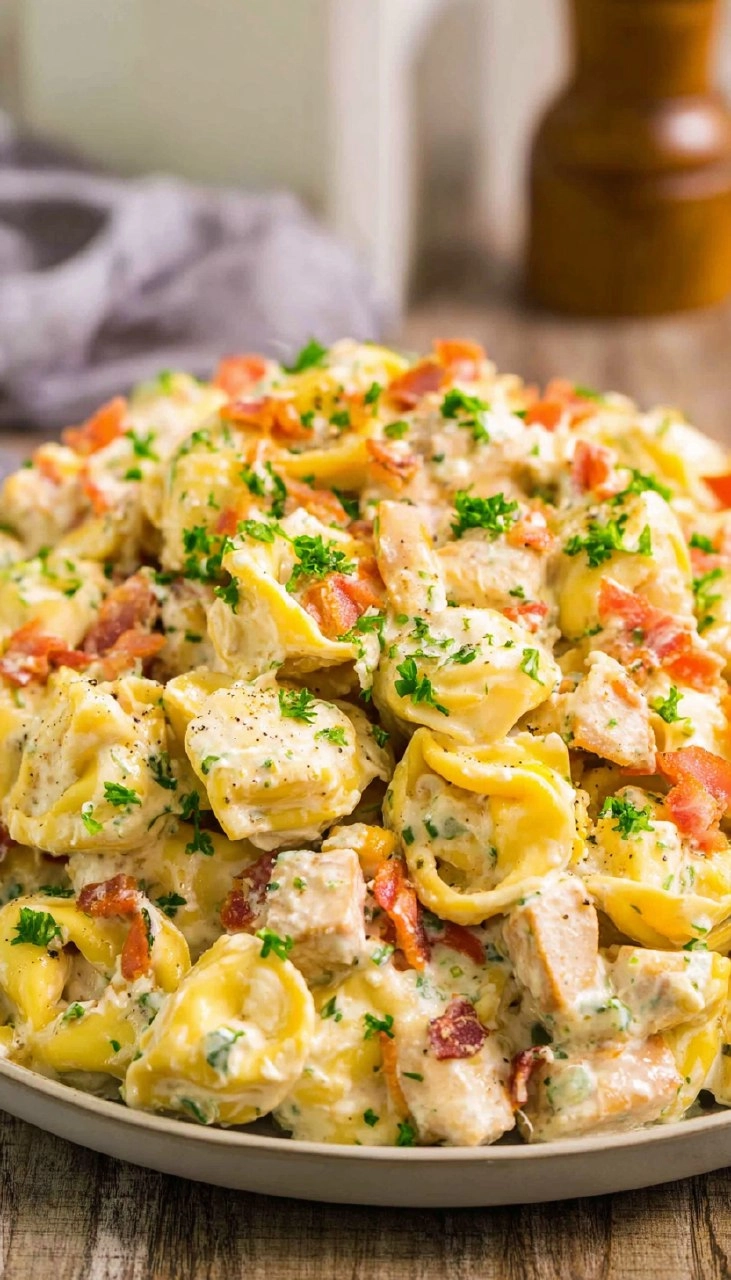 Sheet Pan Chicken Bacon Ranch Tortellini