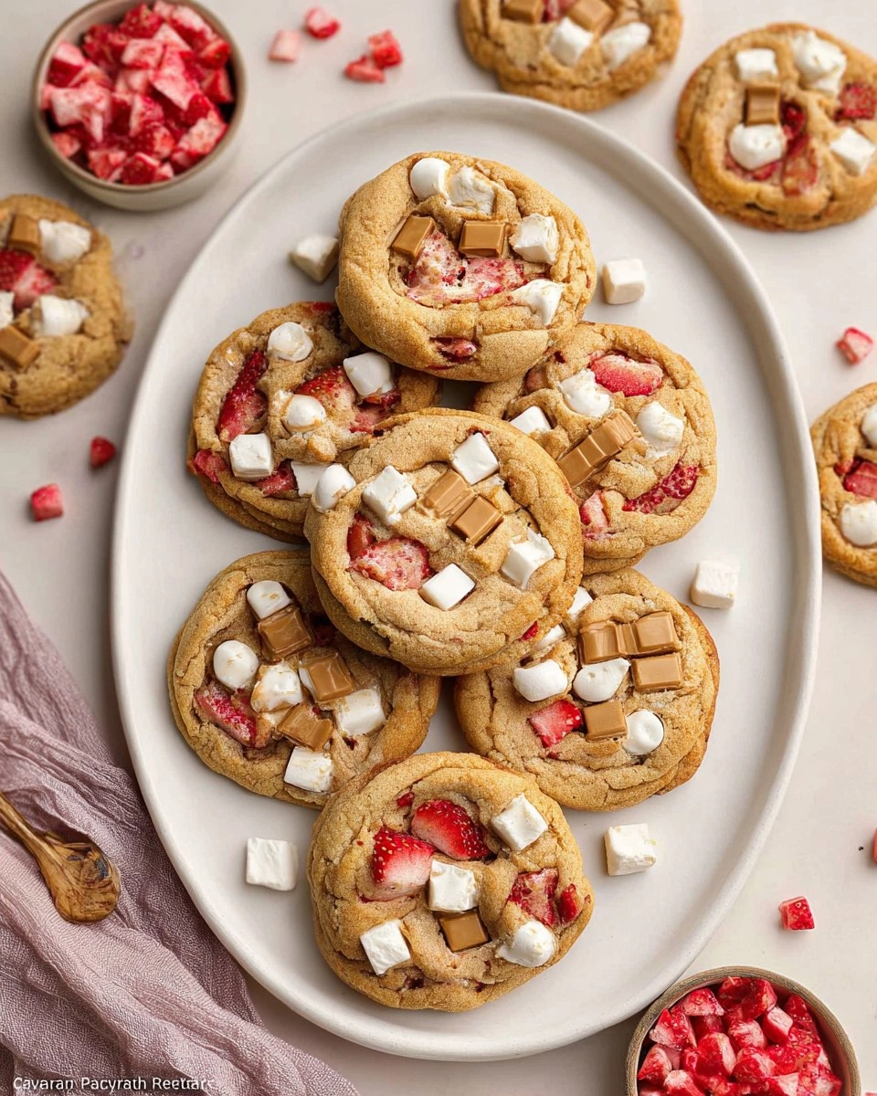Strawberry Cheesecake Cookies