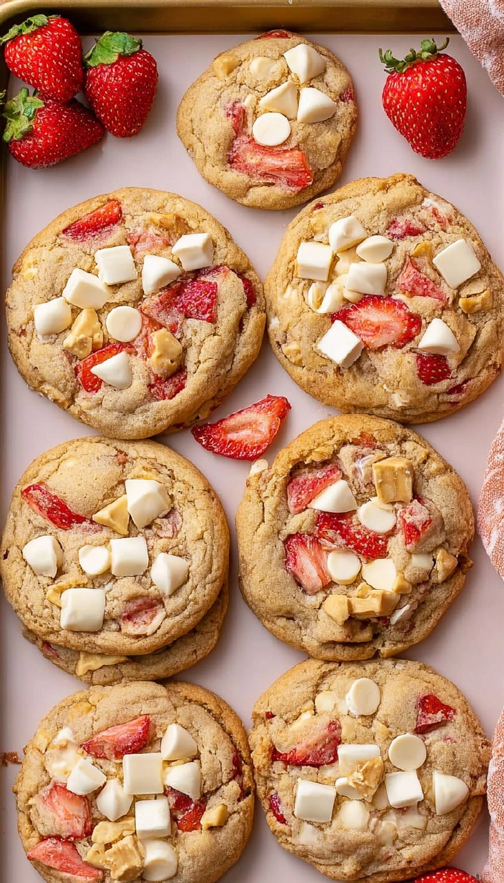 Strawberry Cheesecake Cookies