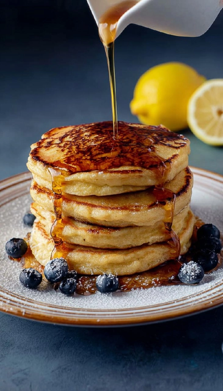 Vegan Lemon Ricotta Pancakes