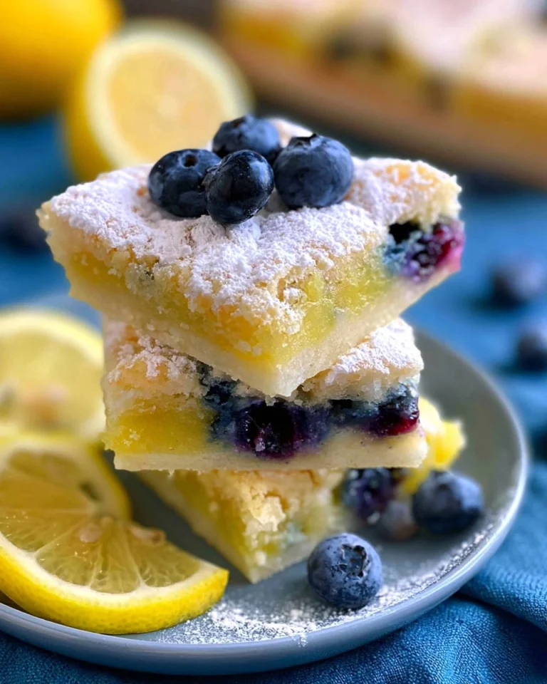 Blueberry-Lemon-Bars-Sweet-Tart-Picnic-Dessert-Squares-Recipe