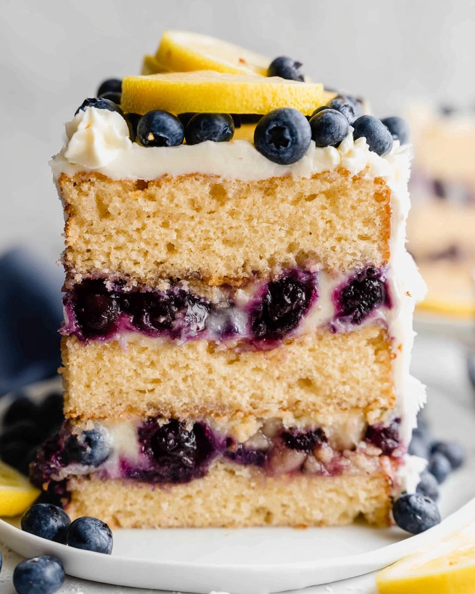 Blueberry Lemon Icebox Cake